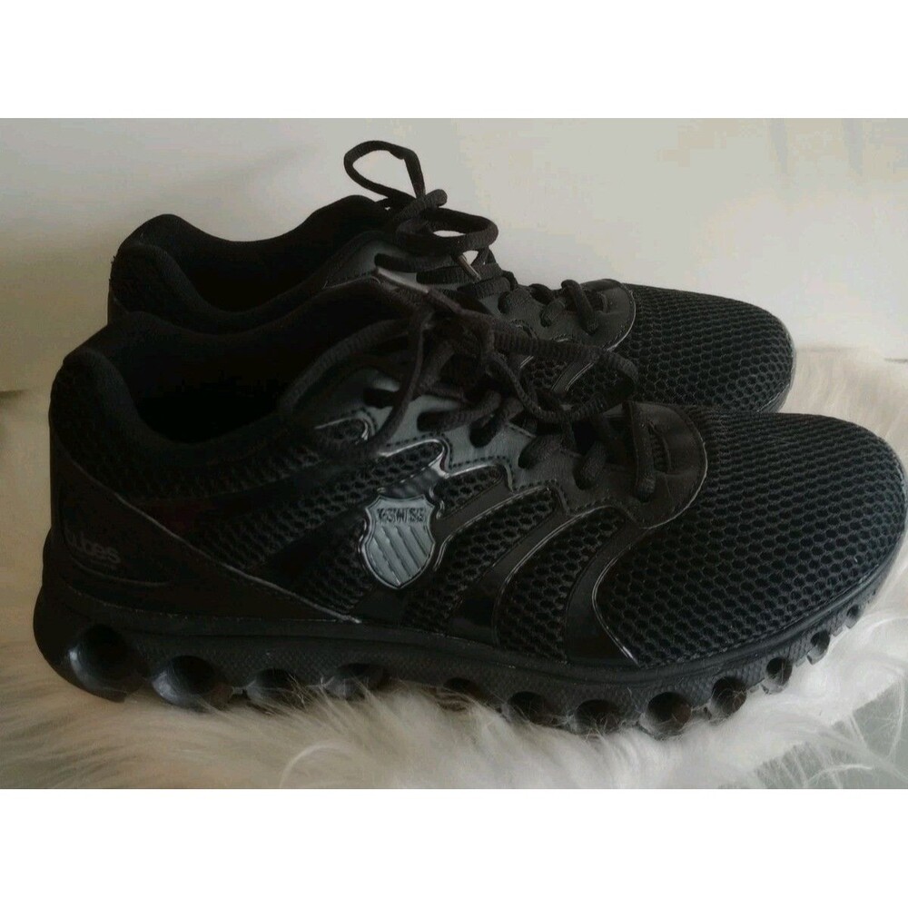K-Swiss Tubes Shoes Men's Size 9 Black Lace Up Low Sneakers
